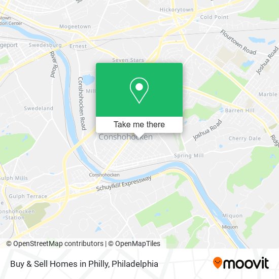 Buy & Sell Homes in Philly map