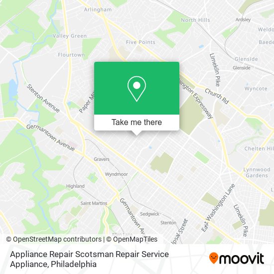 Mapa de Appliance Repair Scotsman Repair Service Appliance