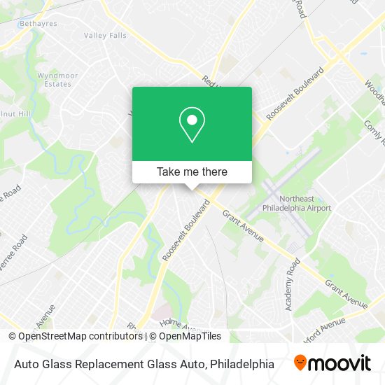 Mapa de Auto Glass Replacement Glass Auto