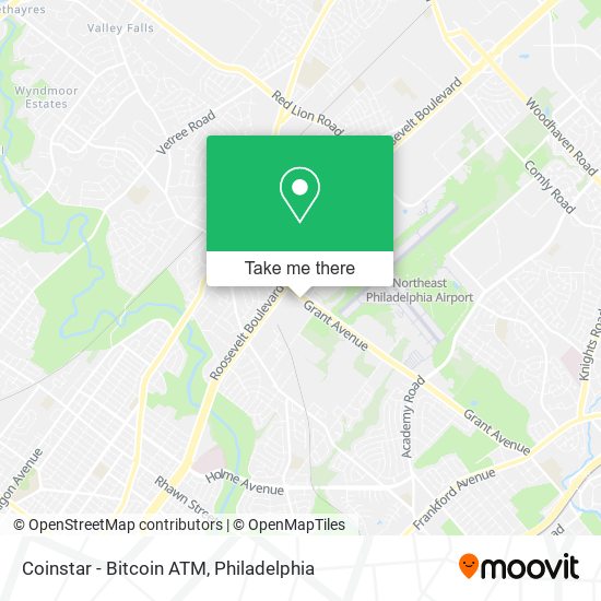 Mapa de Coinstar - Bitcoin ATM