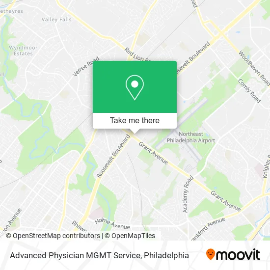 Advanced Physician MGMT Service map