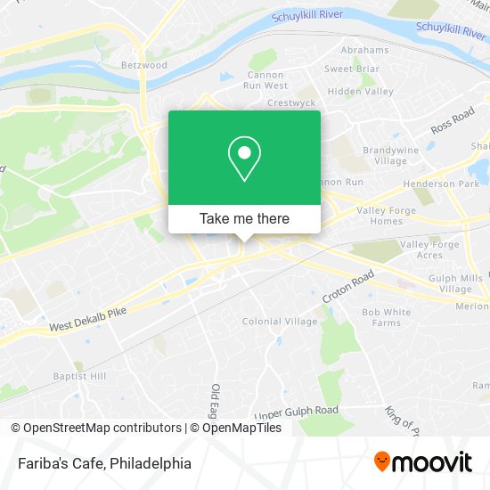 Mapa de Fariba's Cafe