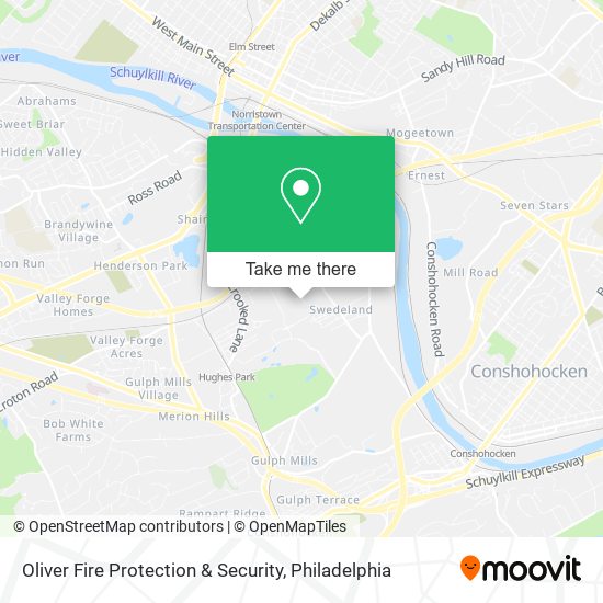 Mapa de Oliver Fire Protection & Security