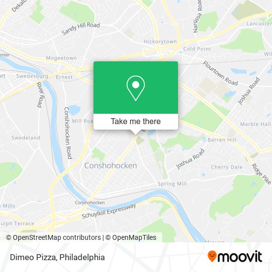 Mapa de Dimeo Pizza