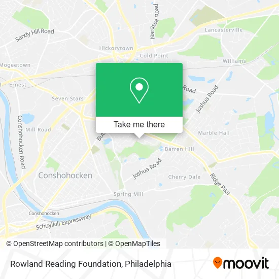 Rowland Reading Foundation map