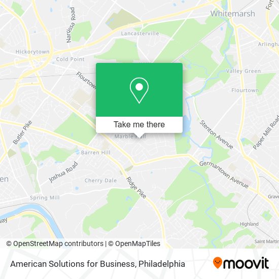 American Solutions for Business map