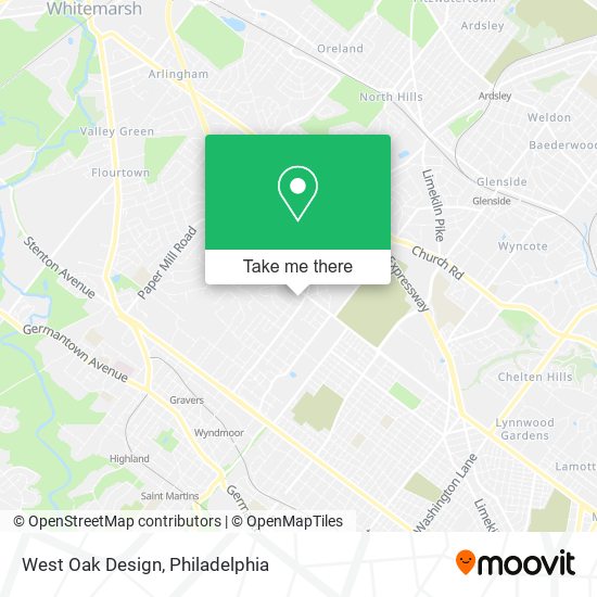 West Oak Design map