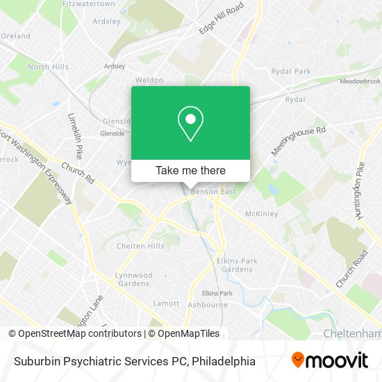 Mapa de Suburbin Psychiatric Services PC