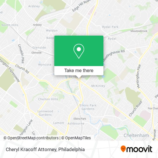 Cheryl Kracoff Attorney map