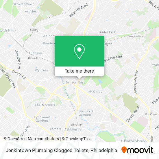 Mapa de Jenkintown Plumbing Clogged Toilets