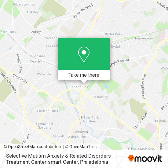 Selective Mutism Anxiety & Related Disorders Treatment Center-smart Center map