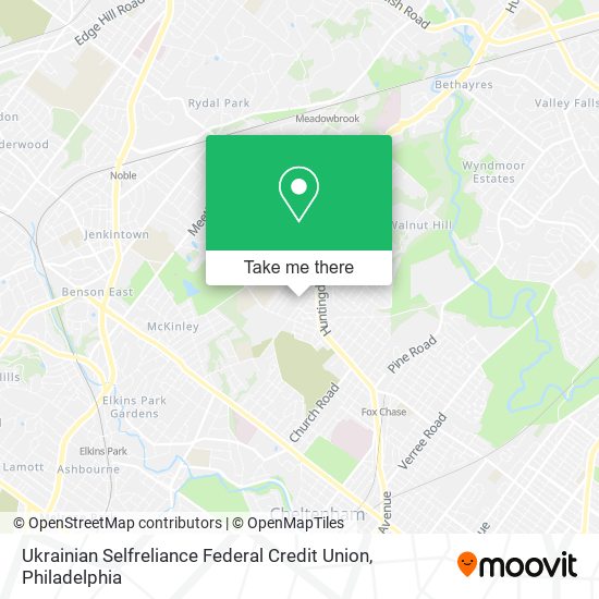 Ukrainian Selfreliance Federal Credit Union map