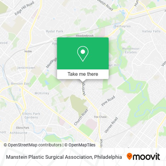 Mapa de Manstein Plastic Surgical Association