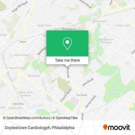 Doylestown Cardiologyh map