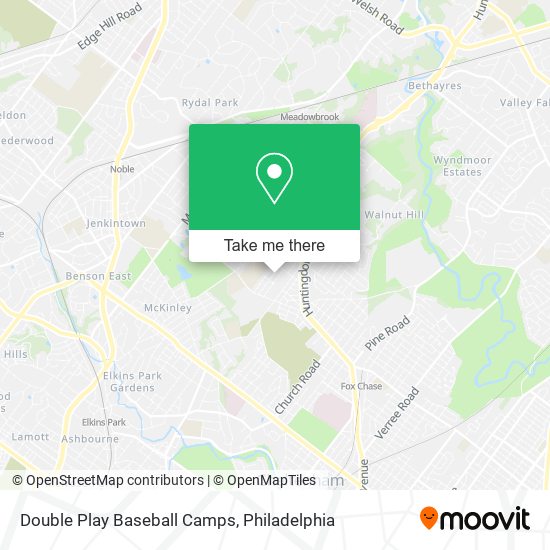 Mapa de Double Play Baseball Camps