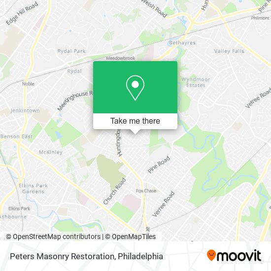 Peters Masonry Restoration map