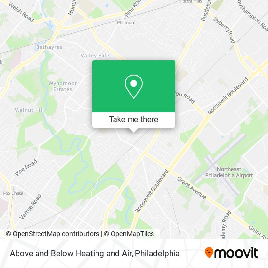 Above and Below Heating and Air map