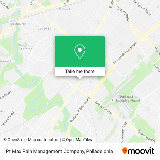 Mapa de Pt Max Pain Management Company