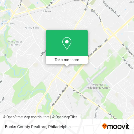 Bucks County Realtors map
