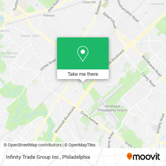 Infinity Trade Group Inc. map