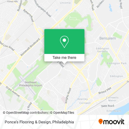 Ponce's Flooring & Design map