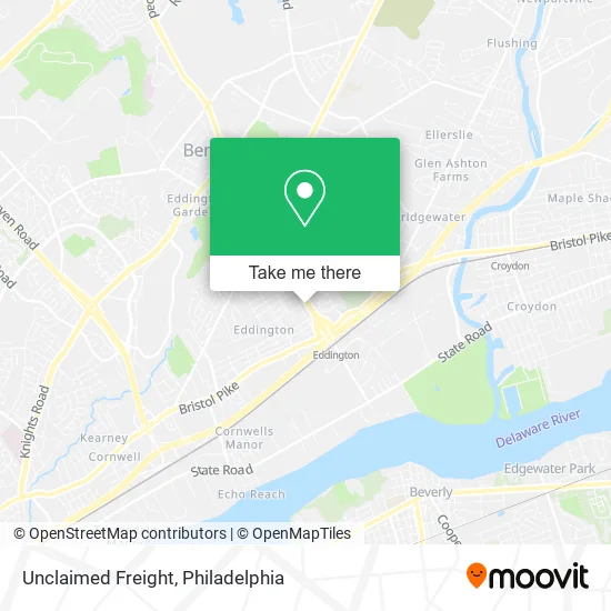 Unclaimed Freight map