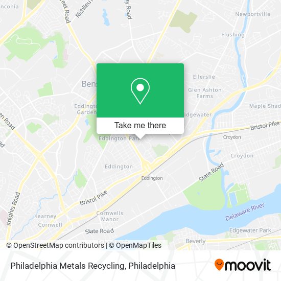Mapa de Philadelphia Metals Recycling