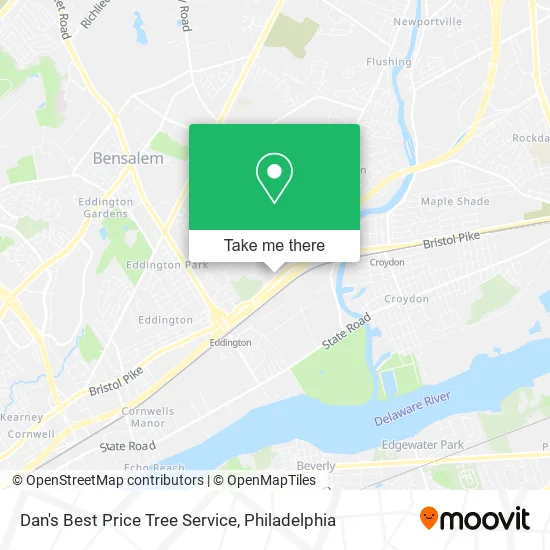 Dan's Best Price Tree Service map