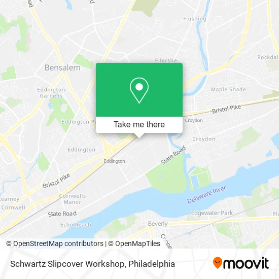 Schwartz Slipcover Workshop map