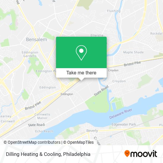 Dilling Heating & Cooling map