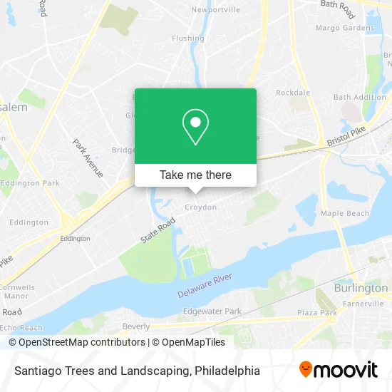 Santiago Trees and Landscaping map