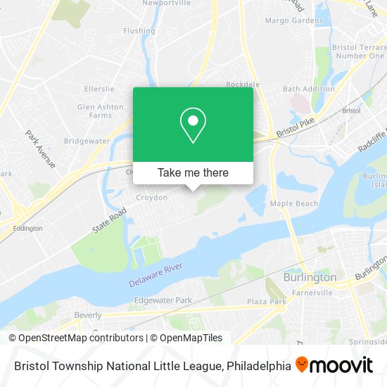 Bristol Township National Little League map