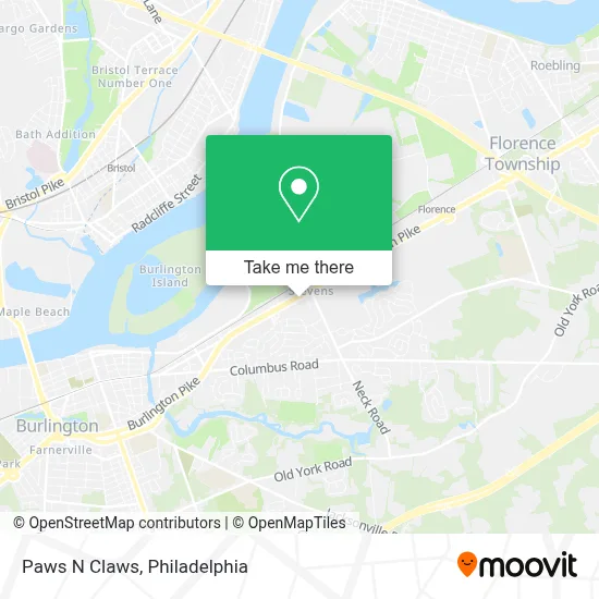 Paws N Claws map