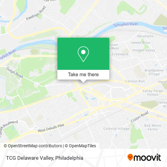 TCG Delaware Valley map