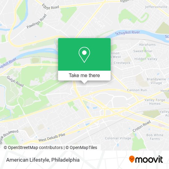 American Lifestyle map