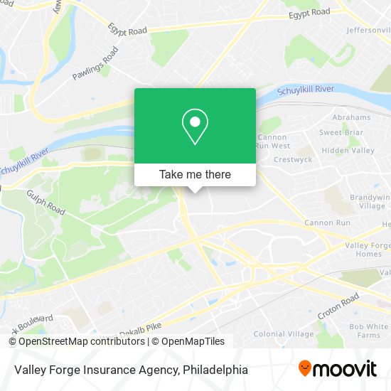 Mapa de Valley Forge Insurance Agency