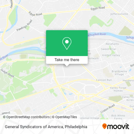 General Syndicators of America map