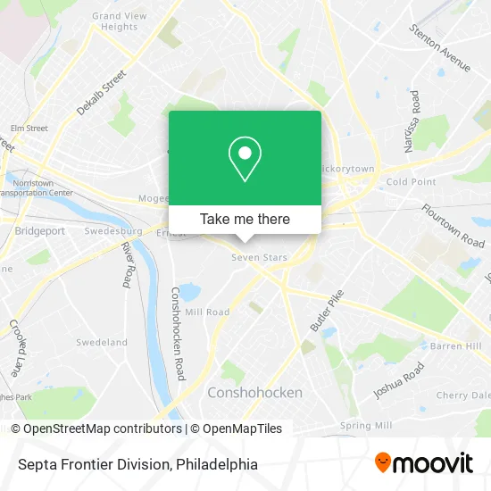 Septa Frontier Division map