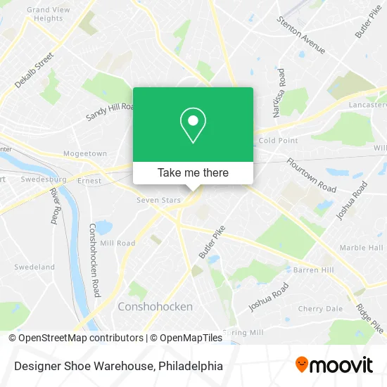 Designer Shoe Warehouse map