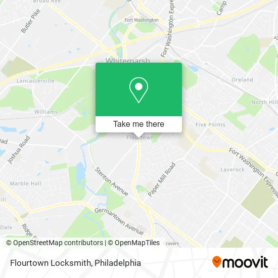 Flourtown Locksmith map