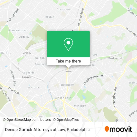Denise Garrick Attorneys at Law map