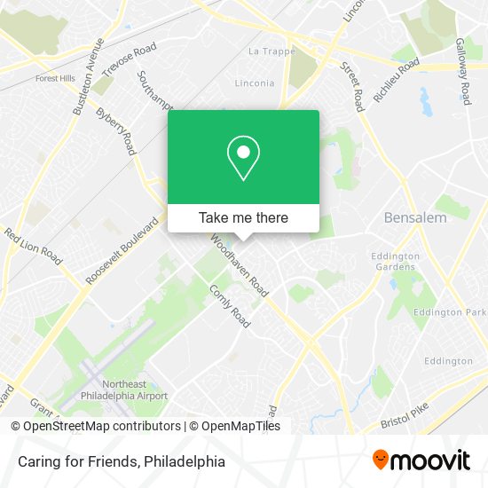 Caring for Friends map