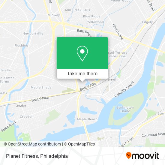 Mapa de Planet Fitness