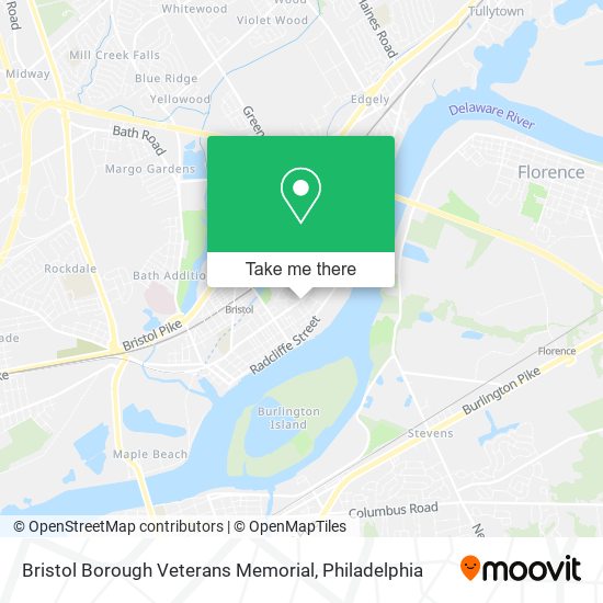 Bristol Borough Veterans Memorial map