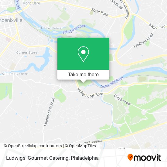 Ludwigs' Gourmet Catering map