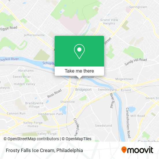 Frosty Falls Ice Cream map