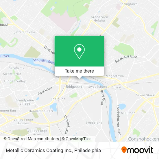 Metallic Ceramics Coating Inc. map