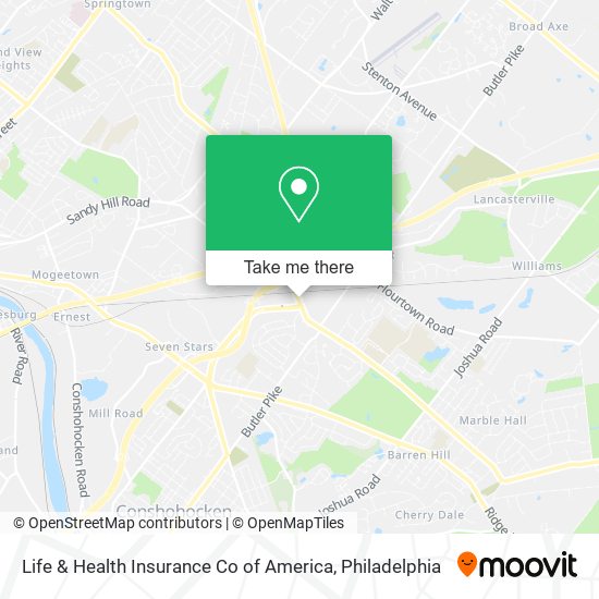 Mapa de Life & Health Insurance Co of America