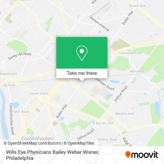 Wills Eye Physicians Bailey Weber Wisner map