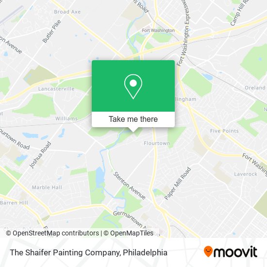 The Shaifer Painting Company map